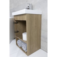 Norfolk 430mm Wall Hung Single Vanity with Ceramic Basin